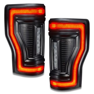Ford F-350 LED Tail Lights - Rear - ORACLE Lighting - Flush Mount, Black Series - Black - `17-`22